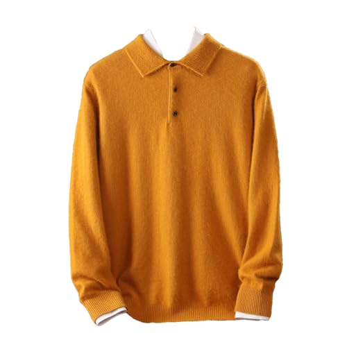 Dcvmvmn Men's Cashmere Sweater Casual Business Pullover Winter Warm Knit Base Jumper