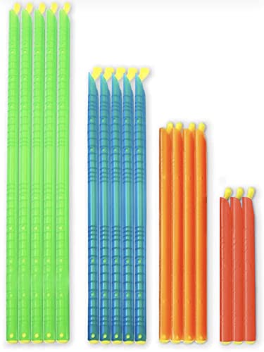 HOSEH 17 pcs Bag Sealer rod stick | Grip stick style Multi Length Eco-friendly Keep Plastic Bags Sealing Airtight Watertight & Leakproof | Reusable & Easy to Storage - No food contact