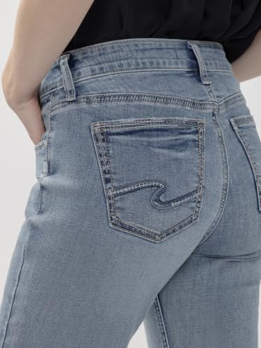 Image of Silver Jeans Co. Women's Elyse Mid Rise Comfort Fit Slim Bootcut Jeans