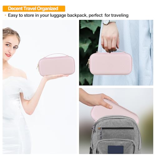 Elonbo Carrying Case for Portable Handheld Inhaler Nebulizer Machine for Adults and Kids, Asthma Inhaler Travel Case, Handheld Mesh Atomizer Machine Holder, Inhaler Spacer Bag, Star Pink - Thumbnail 6