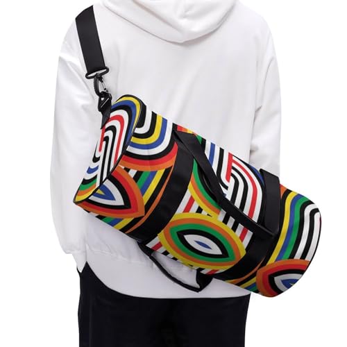 Sac de gym rayures colorées compact 45cm résolvant le manque de place - 6