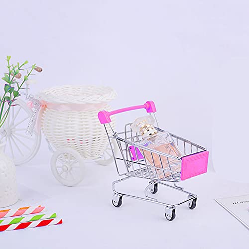 Liummrcy Kreativer Mini-Einkaufswagen, Mini-Supermarkt-Handwagen Spielzeug-Einkaufswagen Einkaufswagen Spielzeug-Mini… – Bild 3