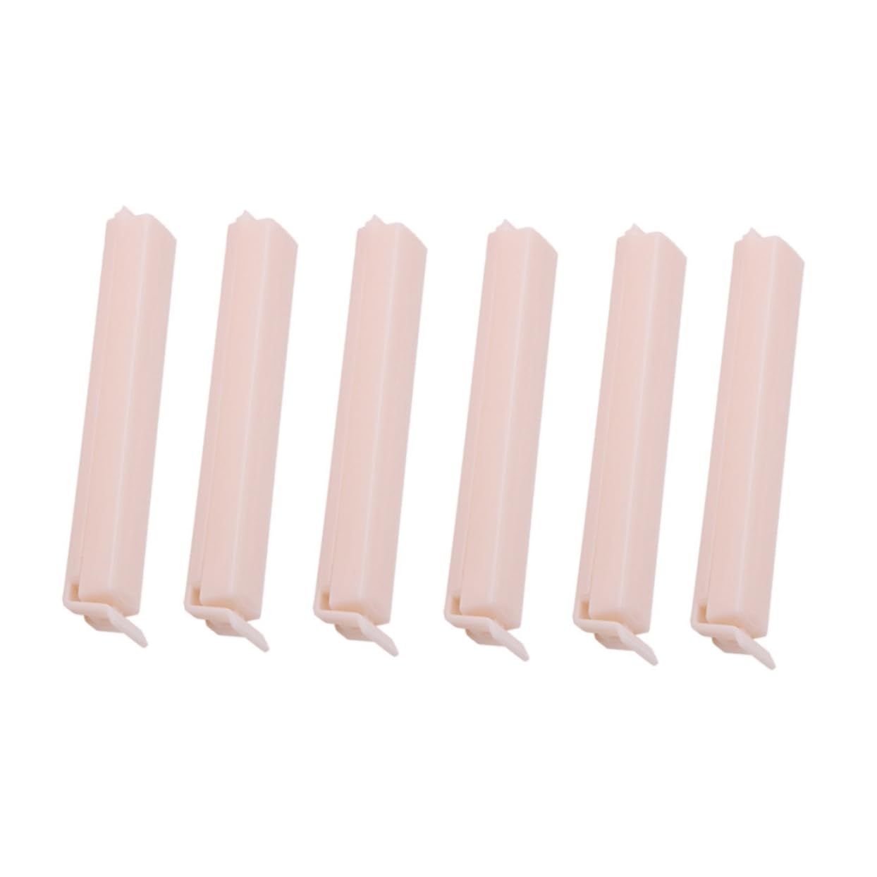 JECOMPRIS 6 Pcs Snack Sealer Clips Random Color Bag Sealing Clamps for Food Storage Ergonomic Design Non Stick Plastic Clips for Oatmeal Potato Chips and More Random Color