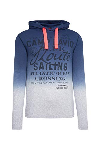 Preisvergleich Produktbild Camp David Herren Dip Dye Kapuzenshirt mit Label Print