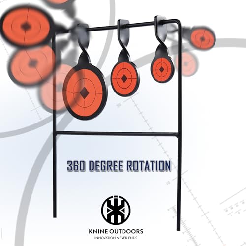 Image of KNINE OUTDOORS Hunting Shooting Taget Airgun Spinner Target, Rated for .22 Rimfire Rifles and .22 Handguns