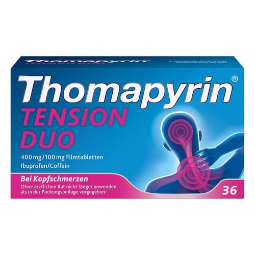 Thomapyrin Tension Duo 400 mg / 100 mg Filmtabletten bei Kopfschmerzen 36 St. Tabletten