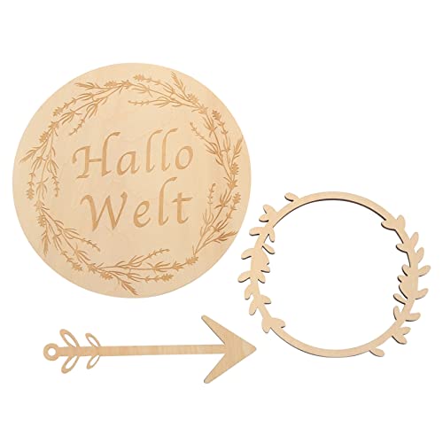 Annunciare Larrivo Del Biglietti Per Neonati Disco Mensile in Legno Per Lannuncio Della Nascita Del Baby Mile bambino