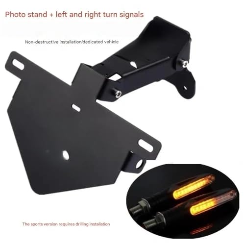 Support de plaque d'immatriculation à queue courte pour moto CLX700