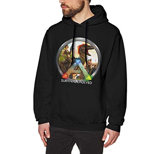 Sudadera con Capucha de Manga Larga Casual para Hombres Sudadera con Capucha Ark Survival Evolved Impreso Cómodo