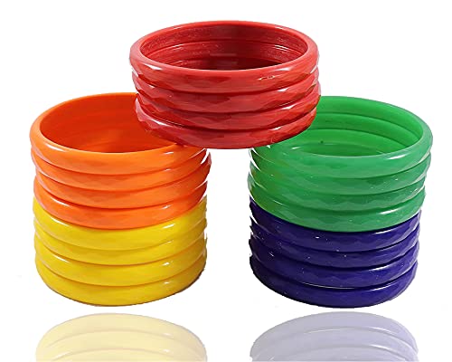 Image of NMII Glass Bangles Set for Women & Girls