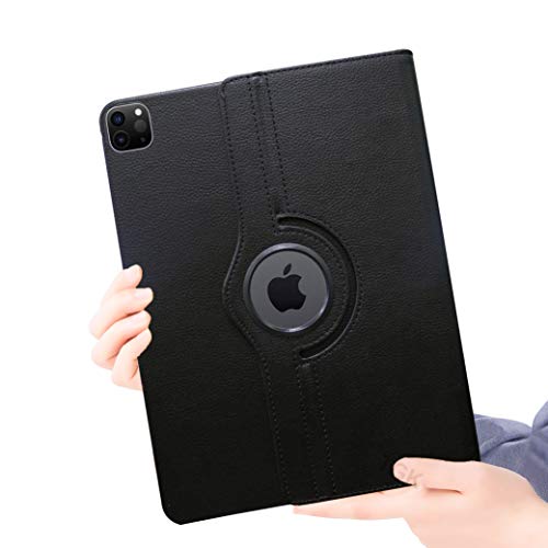 Image of TGK Rotating Cover for iPad Pro 12.9 inch 5th Gen (2021) Black 360 Degree Leather Stand Case