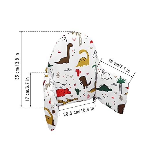 High Chair Cushion, New Type High Chair Cover Pad, Highchair Cushion For Ikea Antilop Highchair, Pad For High Chair, Built-In Inflatable Cushion,Baby Sitting More Comfortable (Dinosaur Pattern) #TOP6