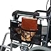 Sellikakes Cute Dog Wheelchair Side Bag with Multi Pockets Remote Control Armrest Side Bag for Most Walkers Rollators Mobility Scooters Wheelchair Accessories
