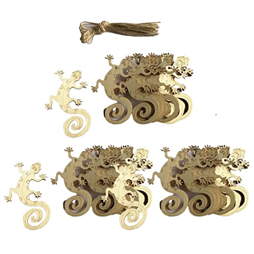 30 Stück Ostern Tag Anhänger Holzscheiben Stücke Ornamente Kreative Geschenke Gecko Muster Jubiläum Graffiti Hochzeiten Cover