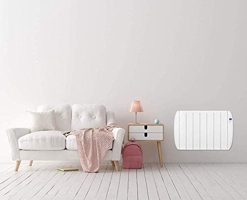 MYLEK Panel Heater Radiator 2000W Electric with Programmable Digital Timer Aluminium Wall Mounted Or Freestanding Slim White, Bathroom IP24 Splashproof, LOT 20 Eco Design Energy Efficient (2KW)