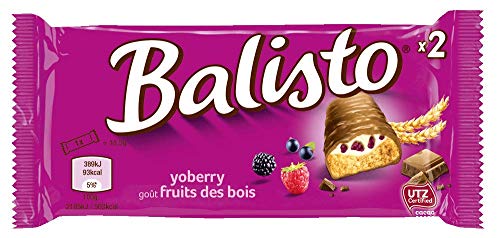 Balisto Chocolade grote verpakking, Yoberry, granen chocoladerepen met yoghurt-bessen, 20 x 37 g, chocolade, mueslirepen, chocolade grote verpakking (740 g) - Image 4