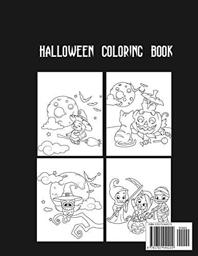 Halloween Coloring Book: Coloring Toy Gifts for Toddlers, Kids ,Children or Adult Relaxtion | Cute Easy and Relaxing Large Print Birthday Gifts image 4
