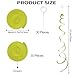 30 Pieces Hanging Swirl Party Decorations Ceiling Spiral Plastic Streamer for Birthday Graduation Wedding Celebration Baby Shower Party（Yellowish Green）