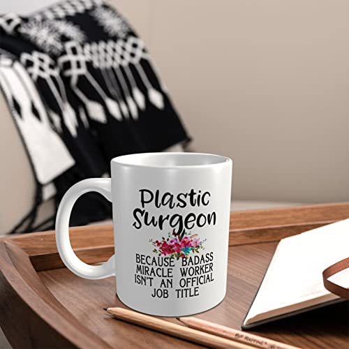 Taza de café cirujano plástico porque Badass Miracle Worker no es un título oficial divertido regalo para cirujanos… - Imagen 7
