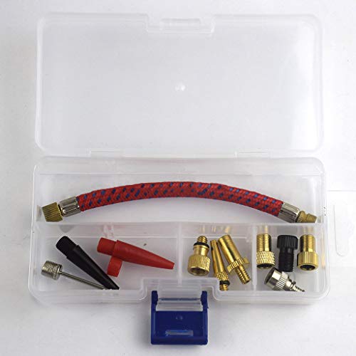 Rpuomtz 11 PCS Brass Presta and Schrader Valve Adapter, Bike Tire Valve