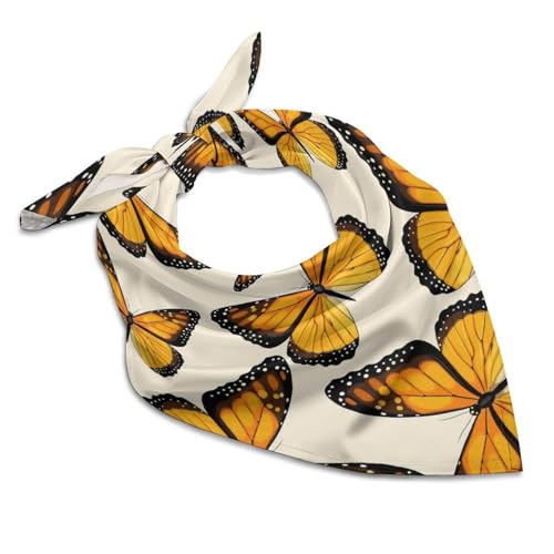 Women's Large Square Neck Scarf Dress Decor Silk Scarves Hair Wraps Headscarf