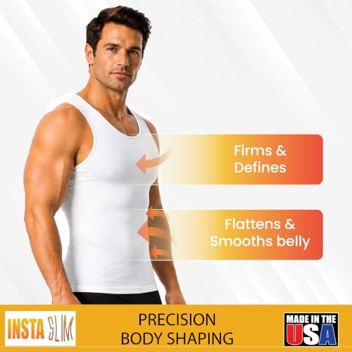 Image of Insta Slim - Made in USA 3 Pack Compression Muscle Tank Body Shapers for
