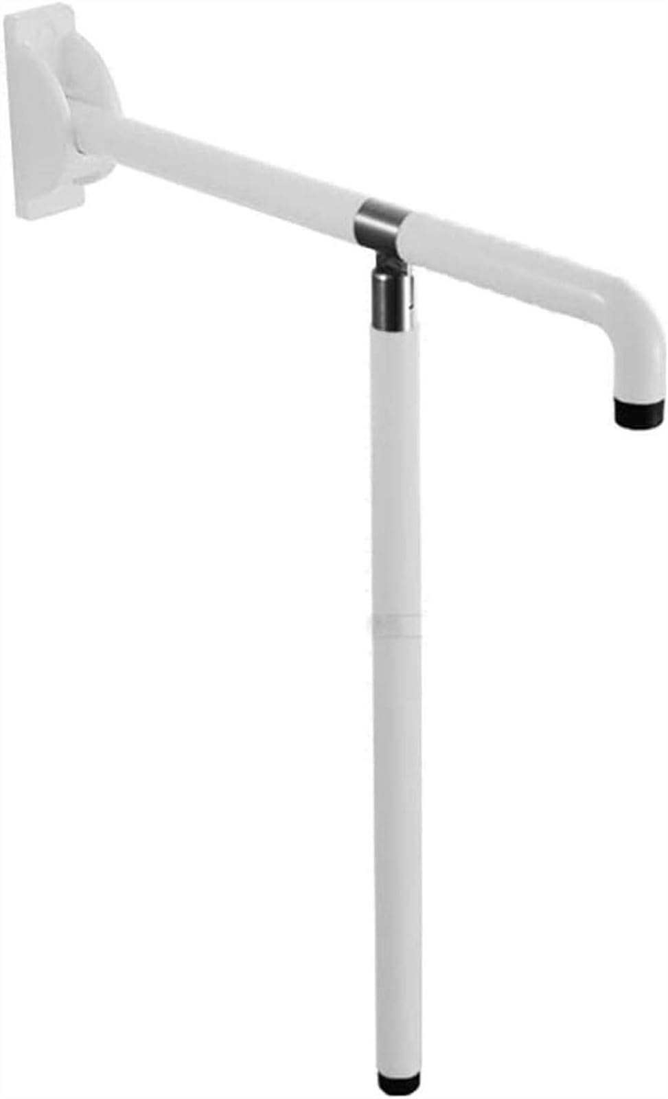 Grab Rails,Bath Handle Towel Rail Foldable Support Rail, Bars Toilet,T-Swall Mount Rack,Shower Safety Bathroom Handrails/White/75Cm-White-75Cm