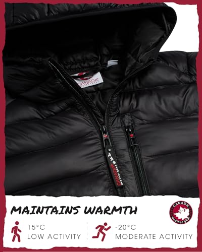 Image of CANADA WEATHER GEAR Mens' Puffer Jacket - Lightweight Packable Bubble Coat, Water Resistant Outerwear Jackets for Men (M-XXL)