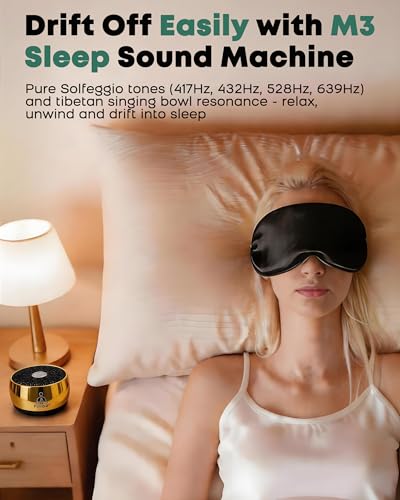 Image of Portable Electronic Tibetan Singing Bowl, 4 Healing Frequencies (417-639Hz)& Singing Bowl Tone - USB-C Rechargeable Meditation Musical Instrument for Yoga, Relaxation, Reiki, Chakra Balance Gold