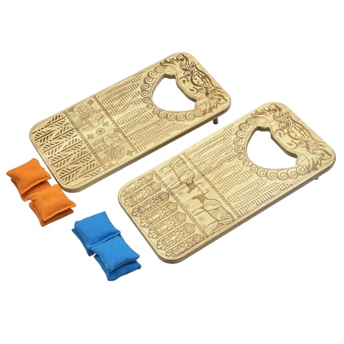 Jeu de cornhole de bureau idée cadeau originale en bois gravé