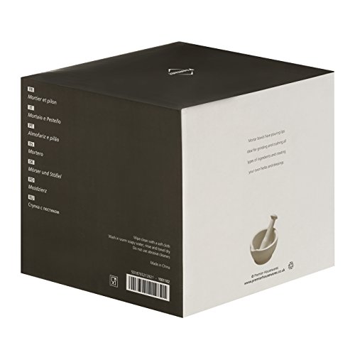 White Stoneware Mortar and Pestle - 12.5cm Effective Kitchen Tool - Image 3