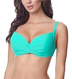 In der EU hergestellt Merry Style Damen Bikini Oberteil P654 (Türkis, 75 C)
