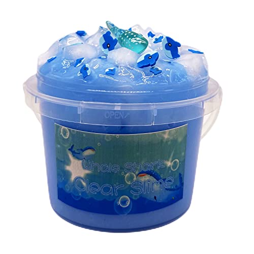 Ocean Animal Jelly Cube Slime, Soft Clay Sugar Blitz for Girls Boys, The Shark Animal Charms Included Party Favors.
