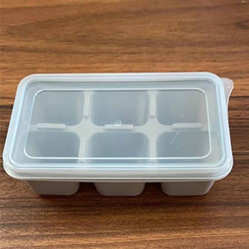 Bandeja de hielo de silicona con tapa reusable miniatura 6