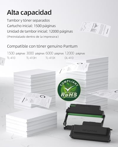Imprimante laser multifonction monochrome WiFi Ethernet avec toner 3000 pages