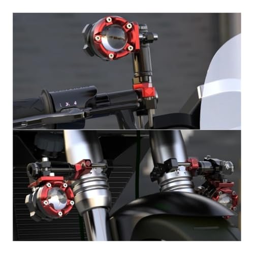 Support fixe phare moto et levier d'expansion multifonctionnel noir - 4