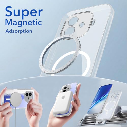 Image of Jkobi Lifetime Anti-Yellow MagSafe Compatible Clear Back Cover Case for Vivo iQOO Neo 10R (Sleek Hard Crystal | Shockproof and Camera Protection)