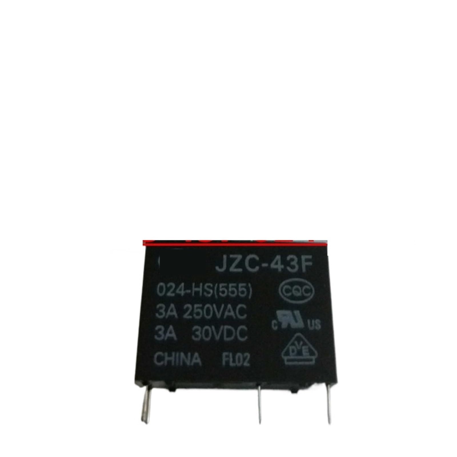 YLQUXEUV 5PCS relay JZC-43F 024-HS (555) 4PIN