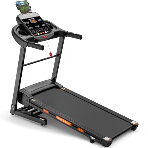 Image of Foldable Treadmill with 20-Level Auto Incline, 12 MPH Max Speed, Bluetooth APP Control, Easy 4-Step Assembly, 400 LBS Capacity, Soft-Drop System, and 99999-Step Tracking