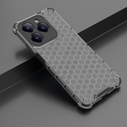 Image of Glasgow Back Case Cover Compatible with [ Realme C63 / Narzo N63 ] (Stylish Design) - Black