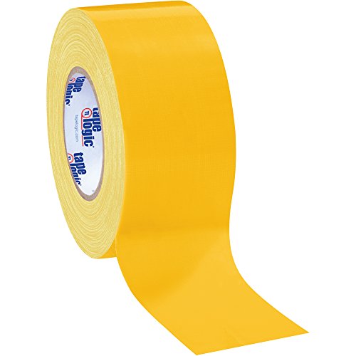 Image of Aviditi (16 Rolls) Tape Logic 3 Inch x 60 Yards Multipurpose Duct Tape, Yellow, 10.0 Mil Thick - for Temporary Repairs, Labeling, Patching, Marking and Social Distancing