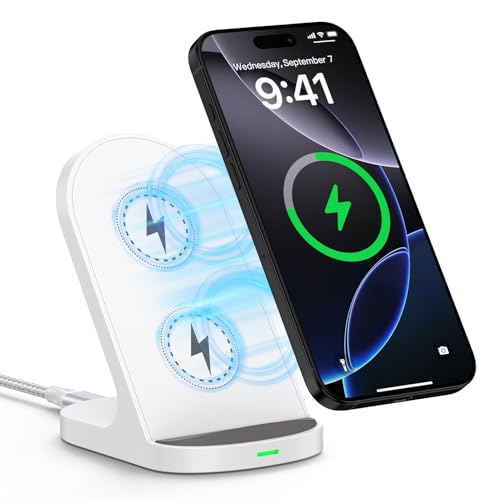 Chargeur sans Fil 15W pour Google,Charger de Station Charge Inductive Rapide pour Google Pixel 9/8/7/6,Samsung Galaxy S25 Ultra/S25/S24/S23/S22/S21,iPhone 17...