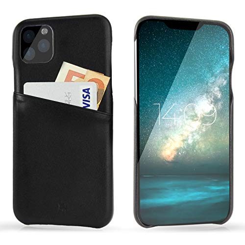 BULLAZO Menor Urban - Compatible avec iPhone 11/XI Case Étui de protection pour téléphone portable Housse en cuir noir 6,1" Cover