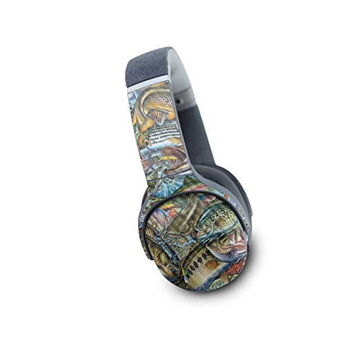 Image of MightySkins Carbon Fiber Skin Compatible with Skullcandy Crusher Evo Wireless - Action Fish Puzzle | Protective, Durable Textured Carbon Fiber Finish | Easy to Apply