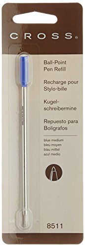 Ballpoint Pen Refill, Medium Point, Blue Ink [Set of 2]