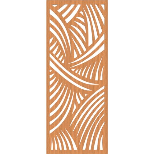 Image of Chester Decorative Pierced Fretwork Wood Wall Panels, 19 3 /8 inchW x 49 3 /8 inchH x 1 /4 inchT, Cherry
