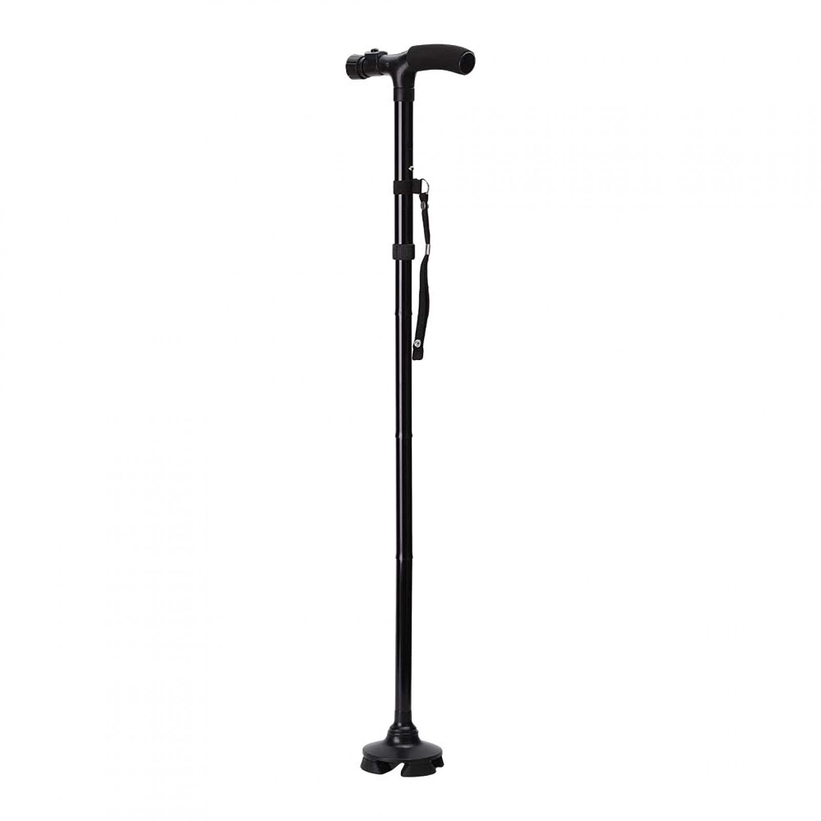 Bastone Da Passeggio Per Anziani, Bastone da Passeggio Pieghevole Antiscivolo in Lega di Alluminio Bastone da Passeggio di Sicurezza per Anziani con Luce a LED per Anziani, Alpinisti e Persone in Mobi