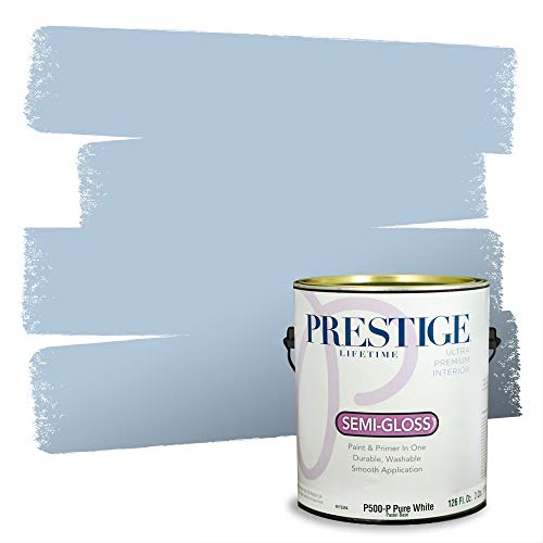 Comparison: Best Blue For Kitchen Cabinets Sherwin Williams 6 PRESTIGE Paints Interior Paint and Primer In One, 1-Gallon, Semi-Gloss, Comparable Match of Sherwin Williams* Blissful Blue*