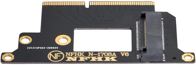 NFHK M.2 NGFF M-Key NVME SSD Convert Card fit for Mac Pro 2016 2017 13" A1708