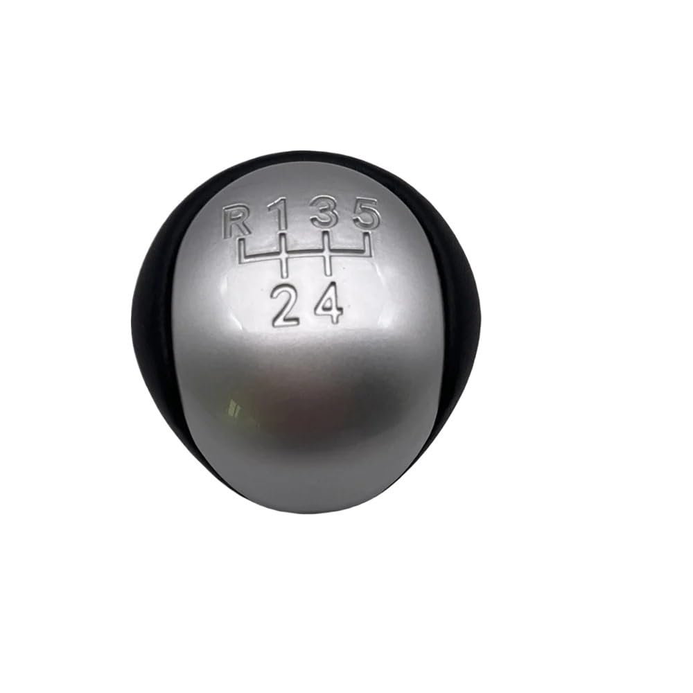 YMENGOZ Automotive Parts 5 Speed Gear Shift Knob Shifter Lever Handball for Hyundai for Elantra I30 for Kia for Forte for Soul(Silver)